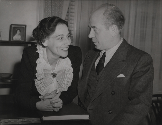Photograph of Steffy Goldner and Eugene Ormandy